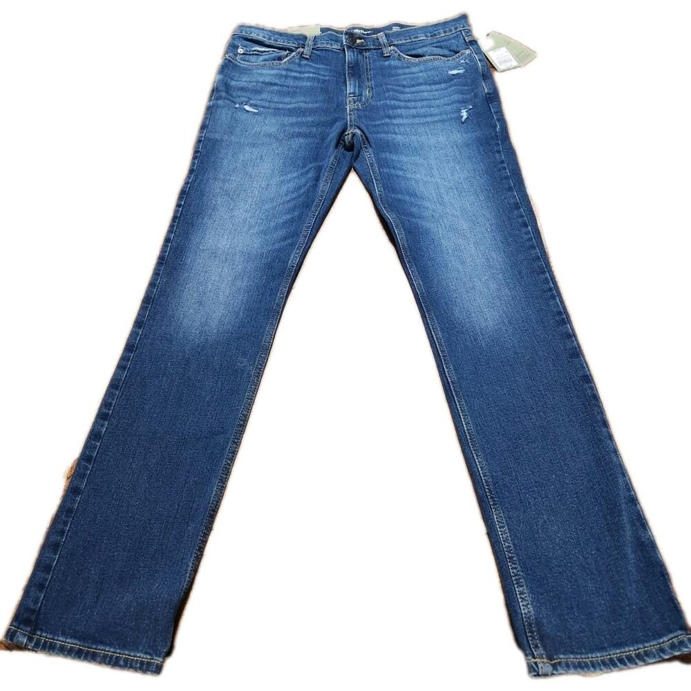 NWT Goodfellow Co Men Skinny Comfort Fit Jeans 36x32 Dark Wash Blue Stretch